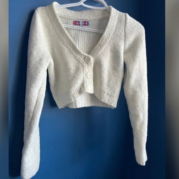 Urban outfitters cropped white knit cardigan - Picture 1 of 1